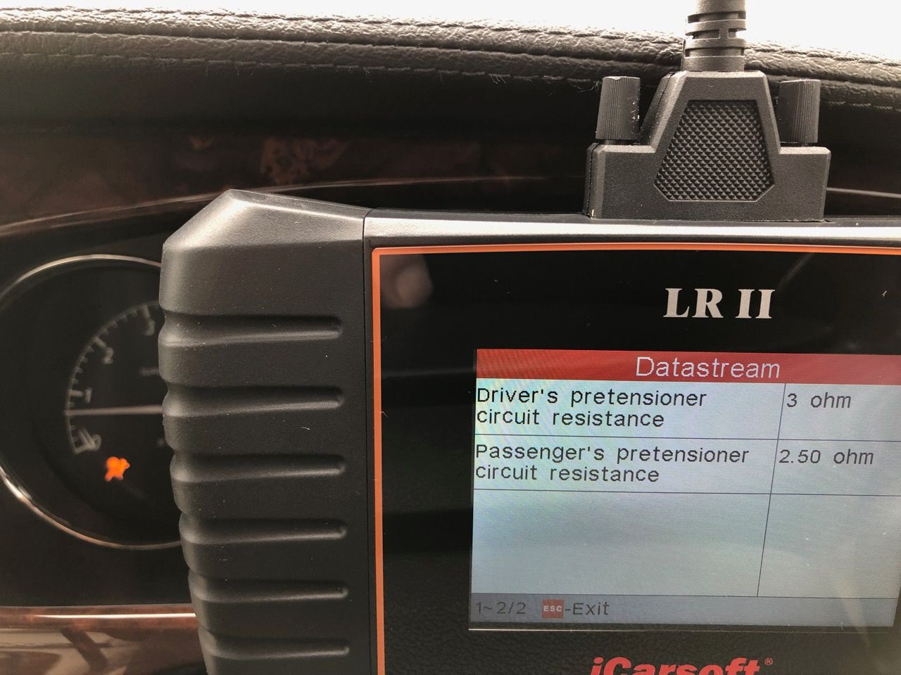 B2292 Airbag Light flashing code 33 Drivers Seatbelt Pretensioner